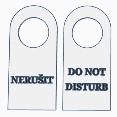 Bảng treo cửa 4 (Door Sign 4)