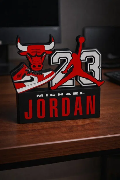 Mô hình trang trí Michael Jordan 23 - Chicago Bulls 3D - Image 1