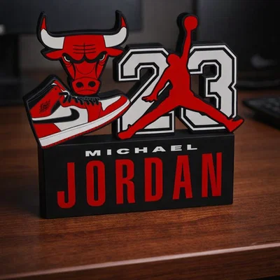 Mô hình trang trí Michael Jordan 23 - Chicago Bulls 3D