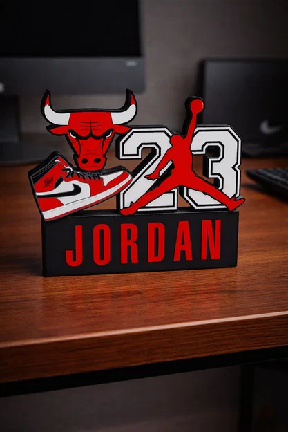Mô hình trang trí 3D Michael Jordan - Huyền thoại bóng rổ Chicago Bulls - Image 1