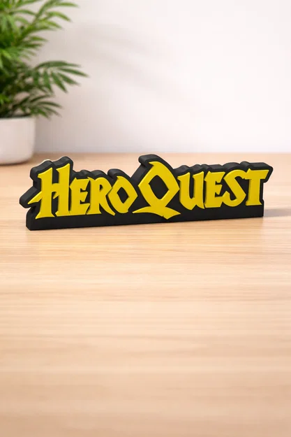 Mô hình trang trí Logo HeroQuest ấn tượng cho game thủ - Image 1