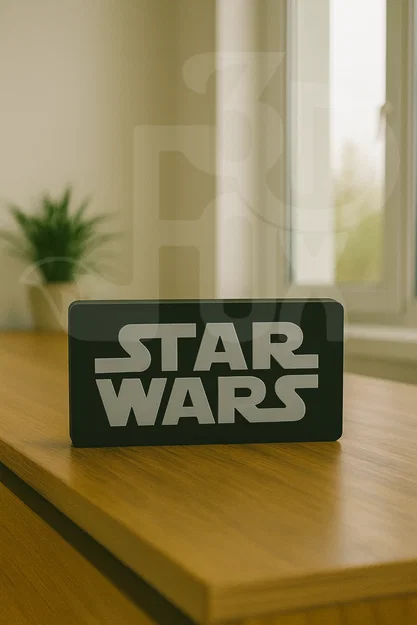 Mô hình trang trí Logo Star Wars 3D tinh tế cho fan sưu tầm - Image 1