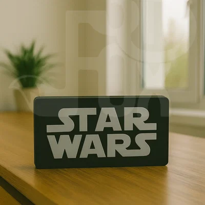 Mô hình trang trí Logo Star Wars 3D tinh tế cho fan sưu tầm