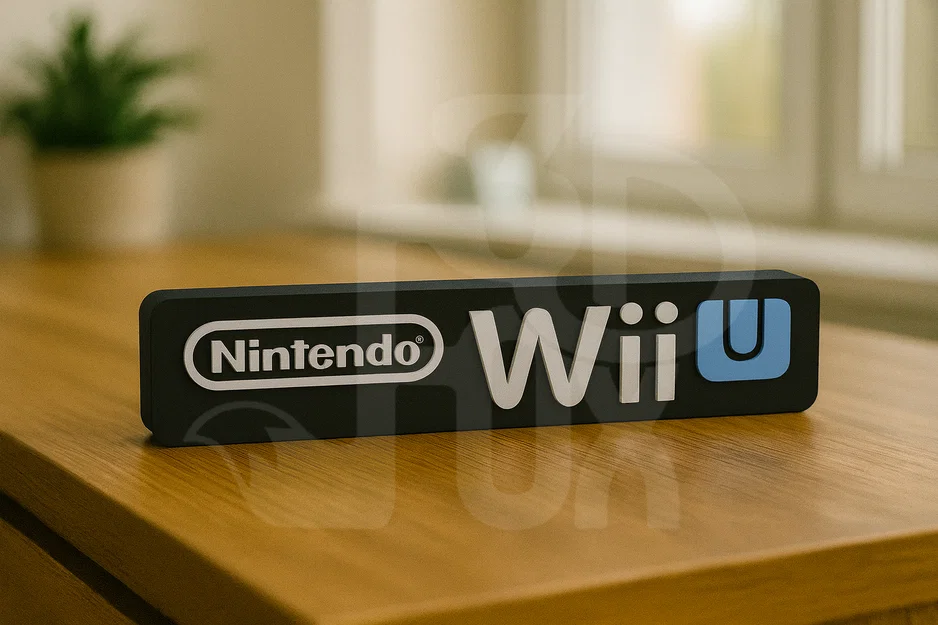 Mô hình trang trí logo Nintendo Wii U - File in 3D ấn tượng - Image 1