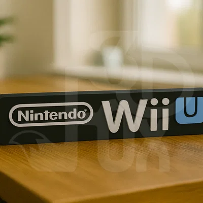 Mô hình trang trí logo Nintendo Wii U - File in 3D ấn tượng