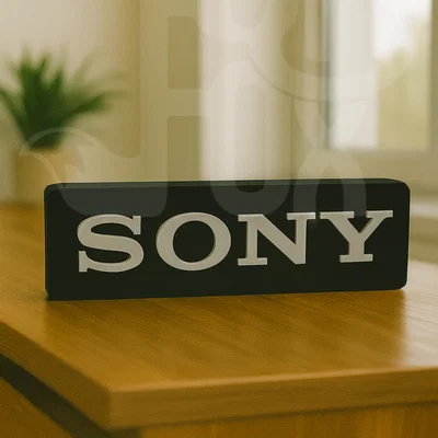 Mô hình trang trí Logo Sony in 3D đẹp mắt cho góc làm việc