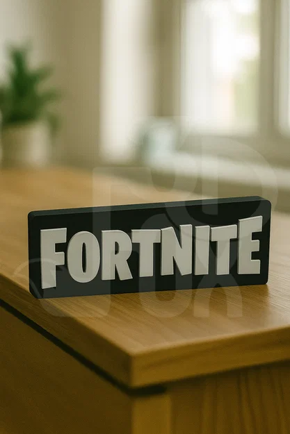 Mô hình logo Fortnite dạng khối trang trí bàn gaming cực chất - Image 1