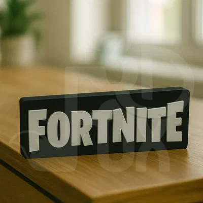 Mô hình logo Fortnite dạng khối trang trí bàn gaming cực chất