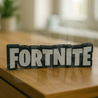 Mô hình logo Fortnite in 3D trang trí góc chơi game cực chất