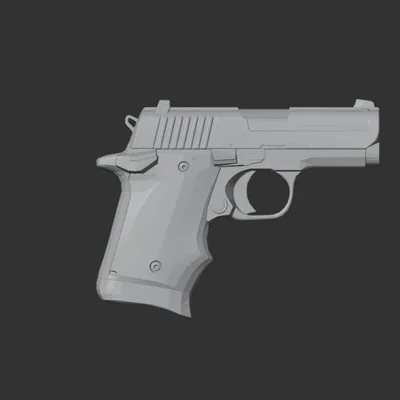 Mô hình 3D súng ngắn Sig Sauer P938