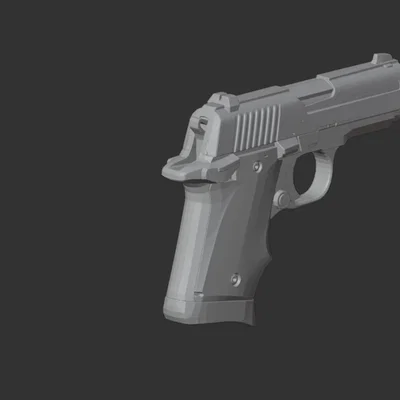 Mô hình 3D súng ngắn Sig Sauer P938