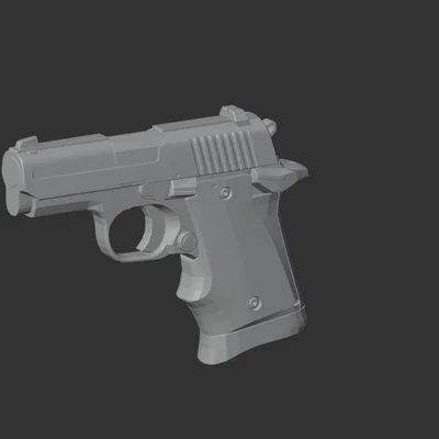 Mô hình 3D súng ngắn Sig Sauer P938