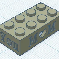 Gạch LEGO 2x4 Quà Tặng Ngày Của Mẹ