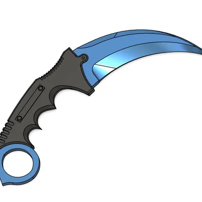 Mô hình dao Karambit CS2 - File in 3D tuyệt đẹp cho game thủ