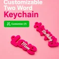 Móc Khóa Hai Từ Tùy Chỉnh - Thumbnail 1