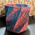 Khay cắm bút Low-Poly Voronoi - Thiết kế 3D hiện đại cho bàn làm việc - Thumbnail 1