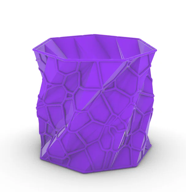 Khay cắm bút Low-Poly Voronoi - Thiết kế 3D hiện đại cho bàn làm việc - Image 2