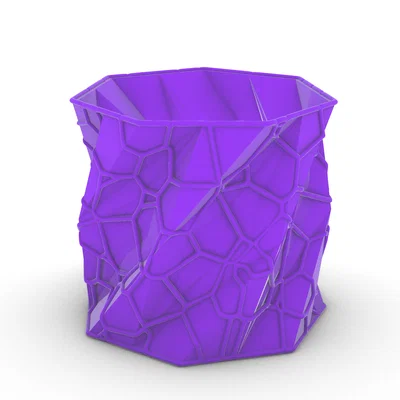 Khay cắm bút Low-Poly Voronoi - Thiết kế 3D hiện đại cho bàn làm việc