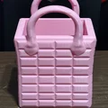 Bình hoa hình túi xách chần bông (Quilted Handbag Vase) - Thumbnail 2