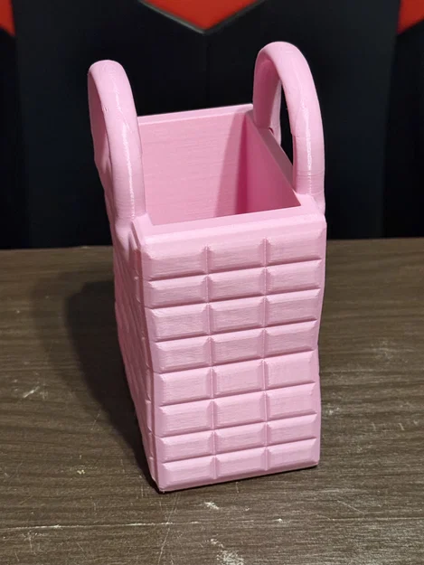 Bình hoa hình túi xách chần bông (Quilted Handbag Vase) - Image 3