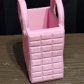 Bình hoa hình túi xách chần bông (Quilted Handbag Vase) - Thumbnail 3