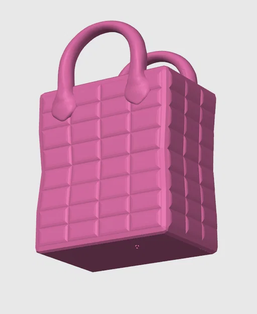 Bình hoa hình túi xách chần bông (Quilted Handbag Vase) - Image 5