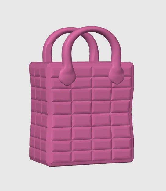 Bình hoa hình túi xách chần bông (Quilted Handbag Vase) - Image 6