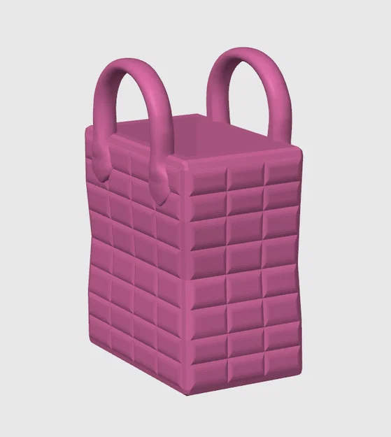 Bình hoa hình túi xách chần bông (Quilted Handbag Vase) - Image 7