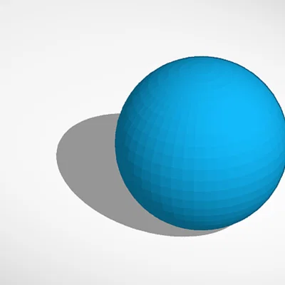 Mô hình quả bóng bàn (Ping Pong Ball) in 3D đơn giản