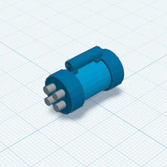 Mô hình súng nước in 3D tương thích với khối lắp ráp Klemmbaustein