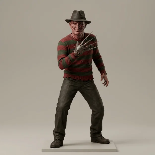 Mô hình 3D Freddy Krueger (A Nightmare on Elm Street 1984) cực chất - Image 1