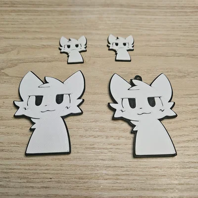 Móc khóa/Huy hiệu Silly Cat (Boykisser)