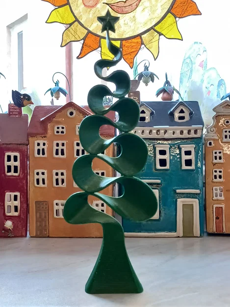 Mô hình cây thông Noel cách điệu 3D - Trang trí Giáng sinh tinh tế - Image 1