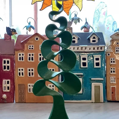 Mô hình cây thông Noel cách điệu 3D - Trang trí Giáng sinh tinh tế