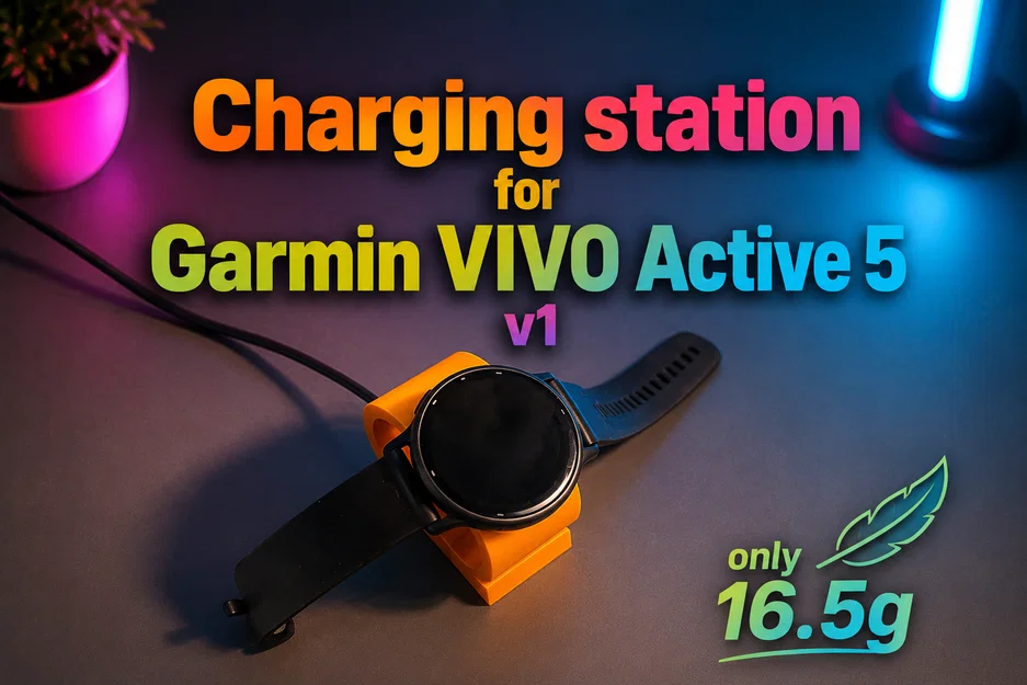 Đế sạc cho Garmin VIVO Active 5 v1 - Image 1