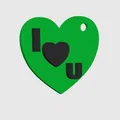Móc khóa trái tim I Love You - Mẫu in 3D quà tặng ý nghĩa - Thumbnail 1