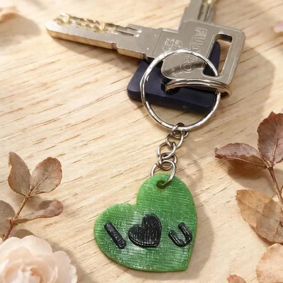 Móc khóa trái tim I Love You - Mẫu in 3D quà tặng ý nghĩa