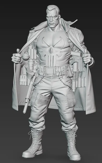 Mô hình 3D The Punisher cực chất cho anh em yêu thích Marvel - Image 2
