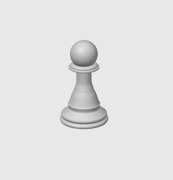 Mô hình quân cờ Tốt (Chess Pawn) đơn giản, tinh tế cho in 3D - Image 1