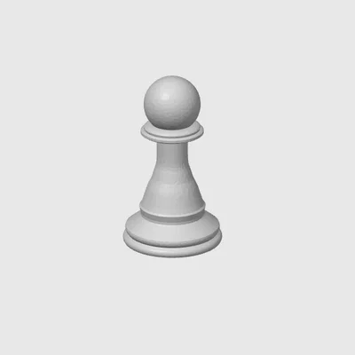 Mô hình quân cờ Tốt (Chess Pawn) đơn giản, tinh tế cho in 3D