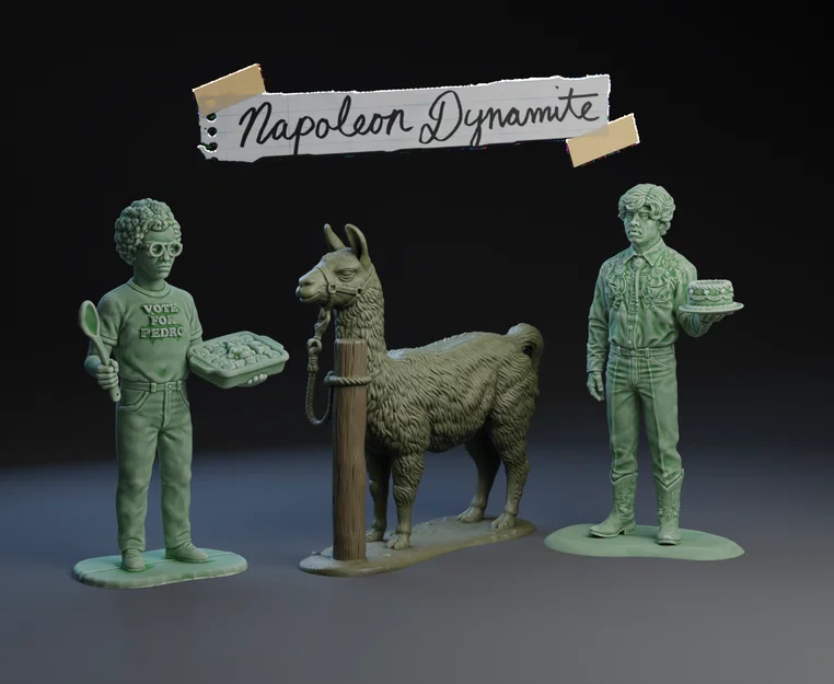 Bộ mô hình nhân vật Napoleon Dynamite in 3D cực chất - Image 1