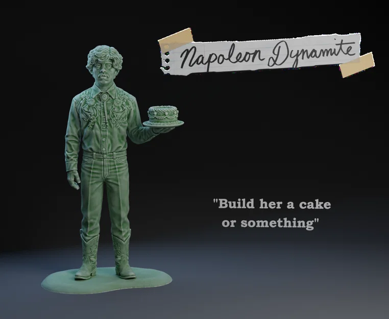 Bộ mô hình nhân vật Napoleon Dynamite in 3D cực chất - Image 2