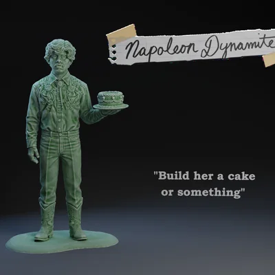 Bộ mô hình nhân vật Napoleon Dynamite in 3D cực chất