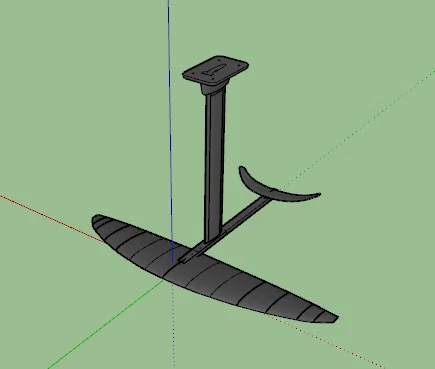 Mẫu thiết kế 3D Hydrofoil cho ván lướt sóng và thể thao dưới nước - Image 1