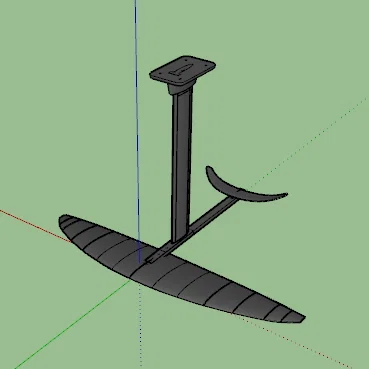 Mẫu thiết kế 3D Hydrofoil cho ván lướt sóng và thể thao dưới nước