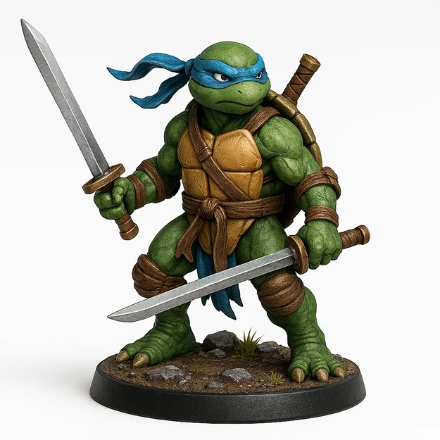 Bộ sưu tập mô hình 3D TMNT Ninja Rùa cho người sưu tầm - Image 1