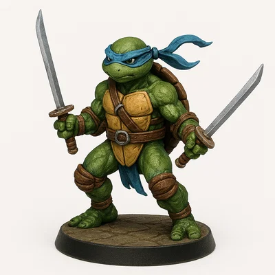 Bộ sưu tập mô hình 3D TMNT Ninja Rùa cho người sưu tầm
