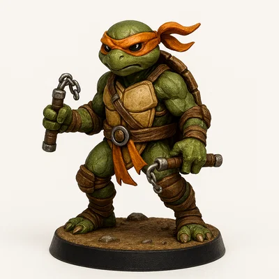 Bộ sưu tập mô hình 3D TMNT Ninja Rùa cho người sưu tầm