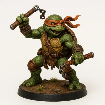 Bộ sưu tập mô hình 3D TMNT Ninja Rùa cho người sưu tầm