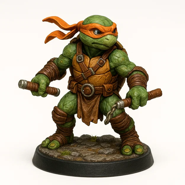Bộ sưu tập mô hình 3D TMNT Ninja Rùa cho người sưu tầm - Image 5